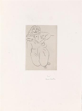 HENRI MATISSE Orientale assise, Voile sur la Tête.
